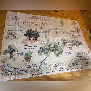 Winnie the Pooh map backdrop